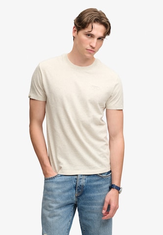 Superdry & Co Shirt 'Essential Serif' in Grey: front