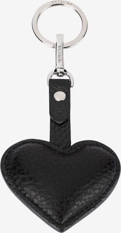 Roeckl Key Ring 'Heart' in Black: front