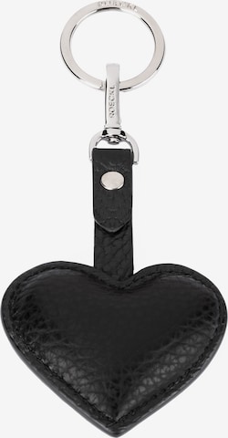 Roeckl Key Ring 'Heart' in Black: front