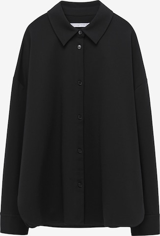 Adolfo Dominguez Bluse in Schwarz: Vorderseite