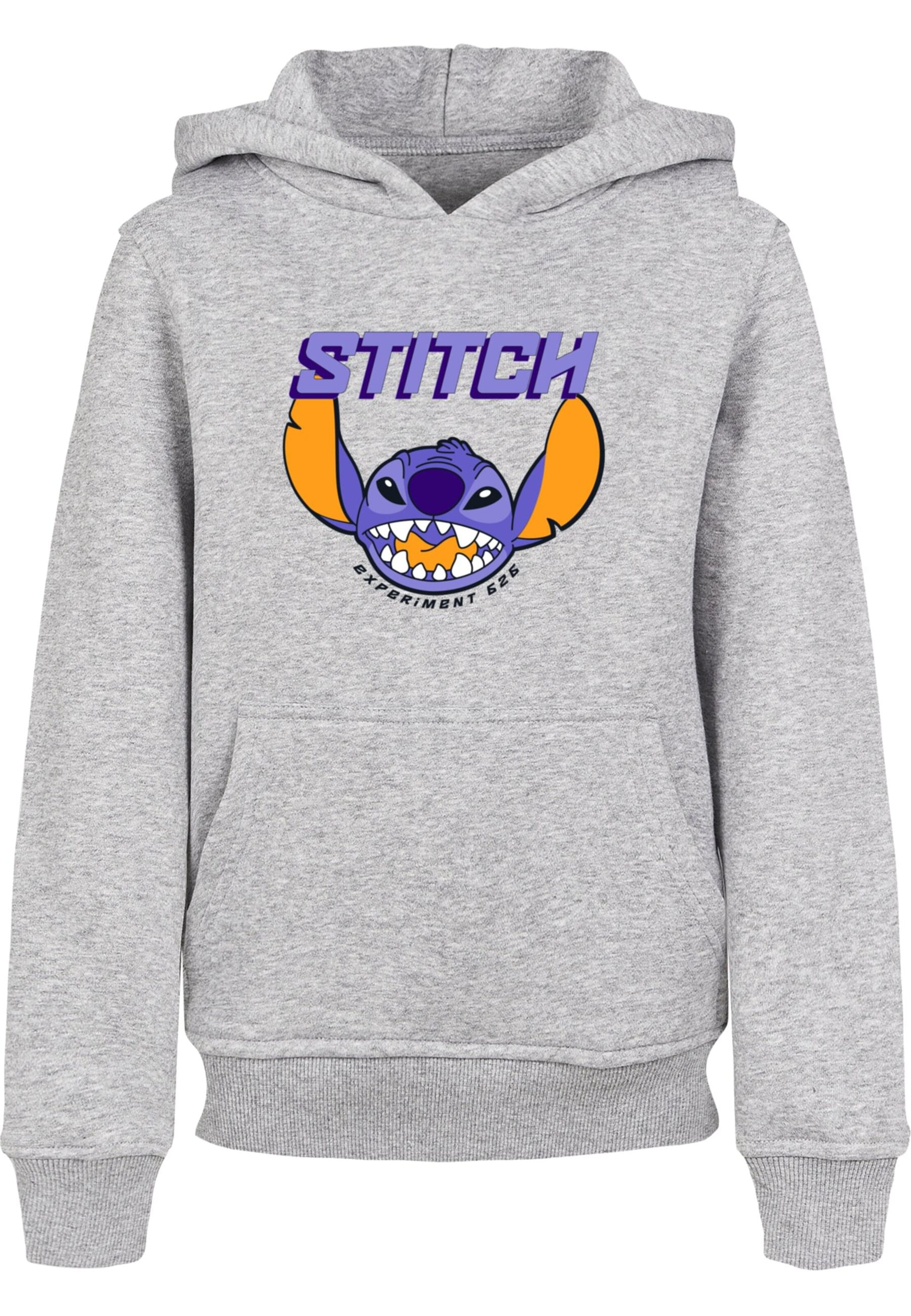 ABSOLUTE CULT Sweatshirt 'Lilo And Stitch - Experiment' in Grijs: voorkant