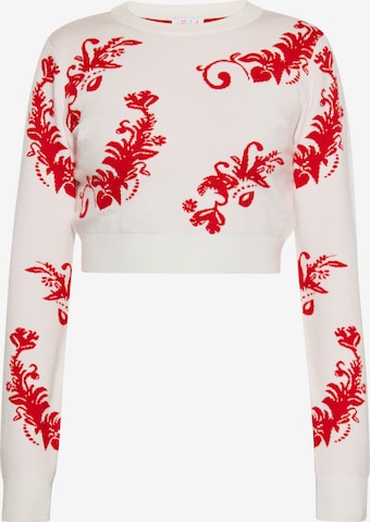 Pull-over IZIA en blanc : devant