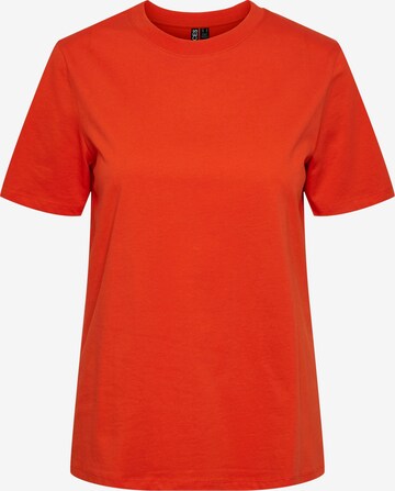 Maglietta 'RIA' di PIECES in arancione: frontale