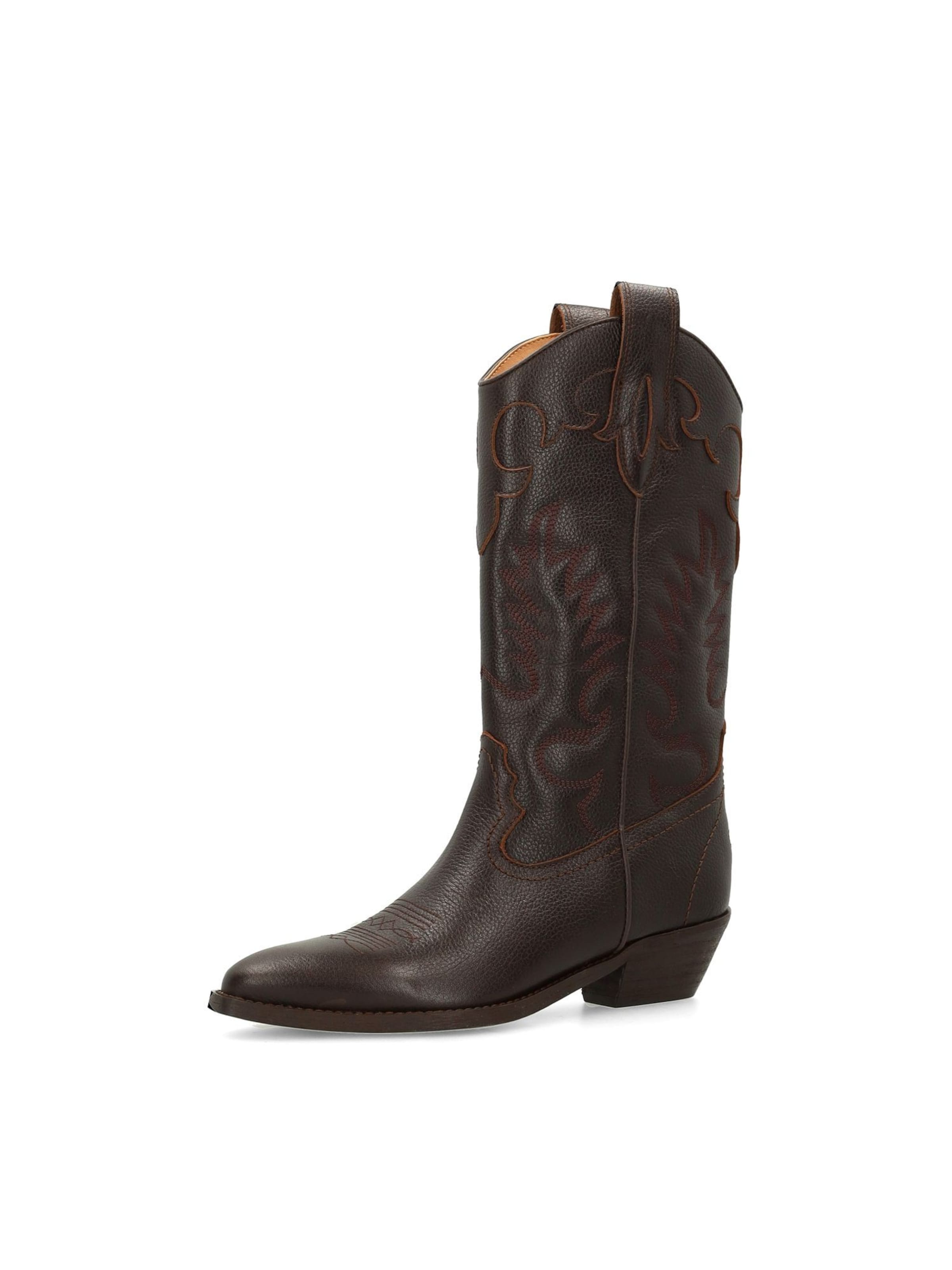 Bottes de cowboy SACHA en marron : devant