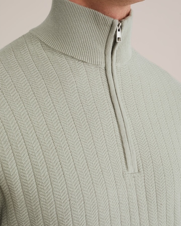 WE Fashion Пуловер в зелено
