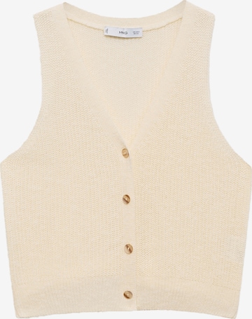 MANGO Pullunder 'JAZMIN' in Weiß: Vorderseite