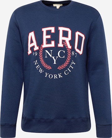 AÉROPOSTALE Sweatshirt 'NYC 1987' in Blue: front