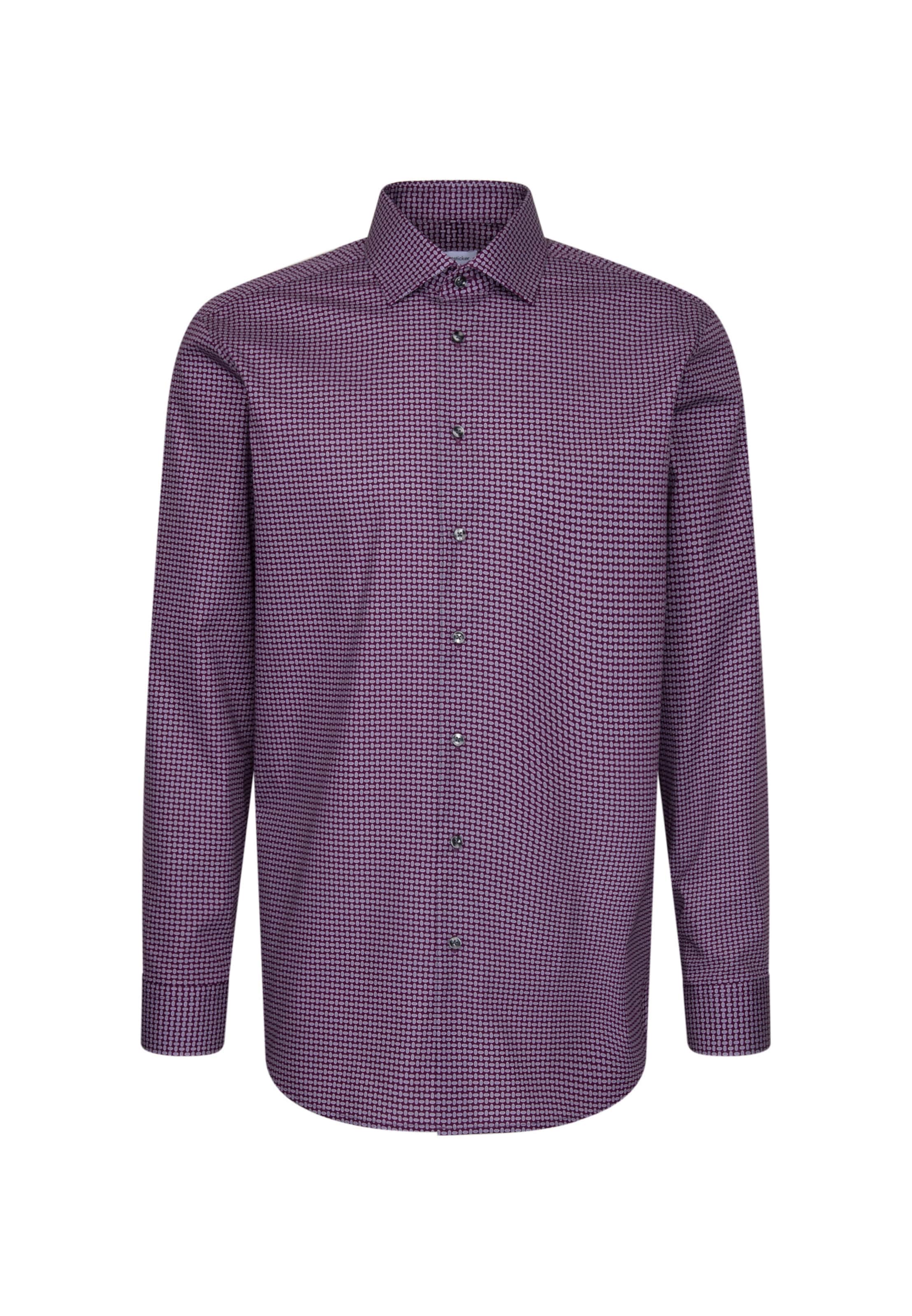 Coupe regular Chemise business SEIDENSTICKER en violet : devant
