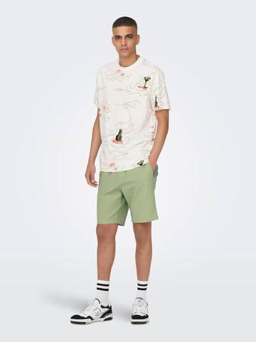 Only & Sons Regular Shorts 'Linus' in Grün