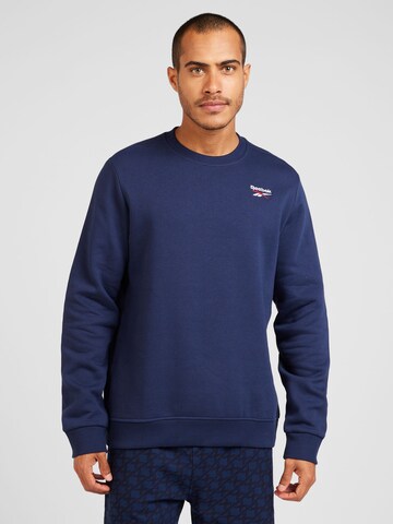 Reebok Sportsweatshirt 'IDENTITY' in Blauw: voorkant