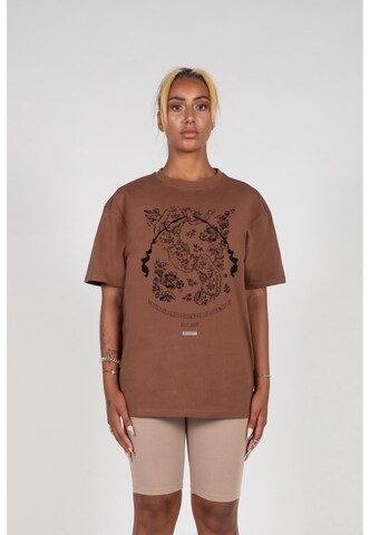 MJ Gonzales T-Shirt 'Paisley' in Braun