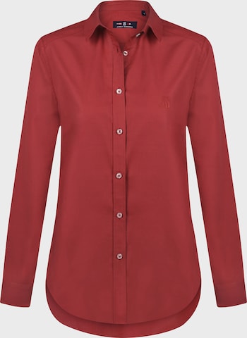 Jimmy Sanders Blouse in Rood: voorkant