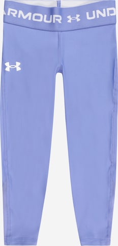 UNDER ARMOUR Skinny Workout Pants in Purple: front