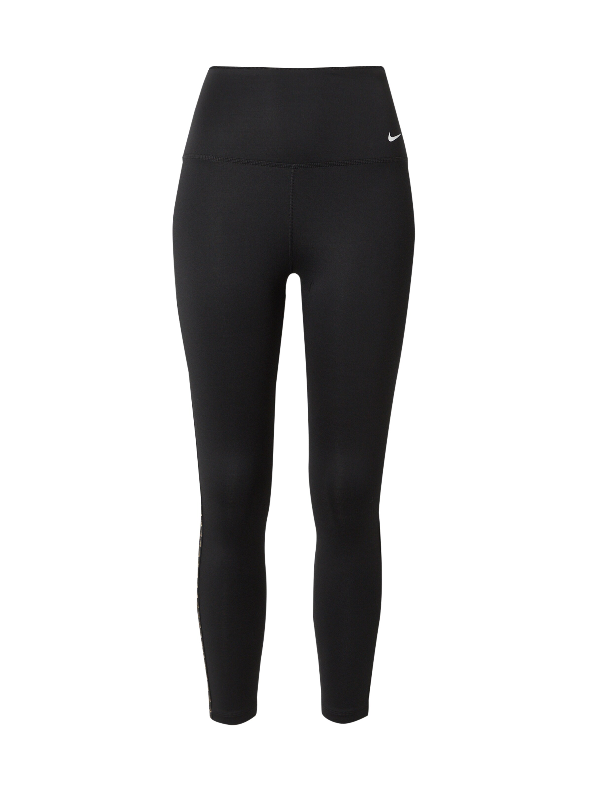 NIKE Skinny Workout Pants in Black: front