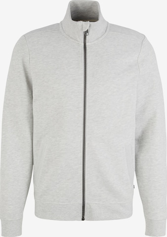 TOM TAILOR Sweat jacket in Grey: front