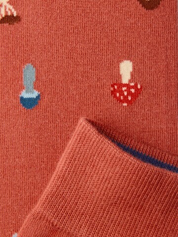 Von Jungfeld Socks 'Signature Icons' in Brown