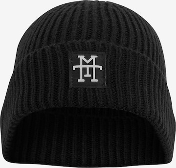 Manufaktur13 Mütze 'Heavy Knit' in Schwarz: Vorderseite