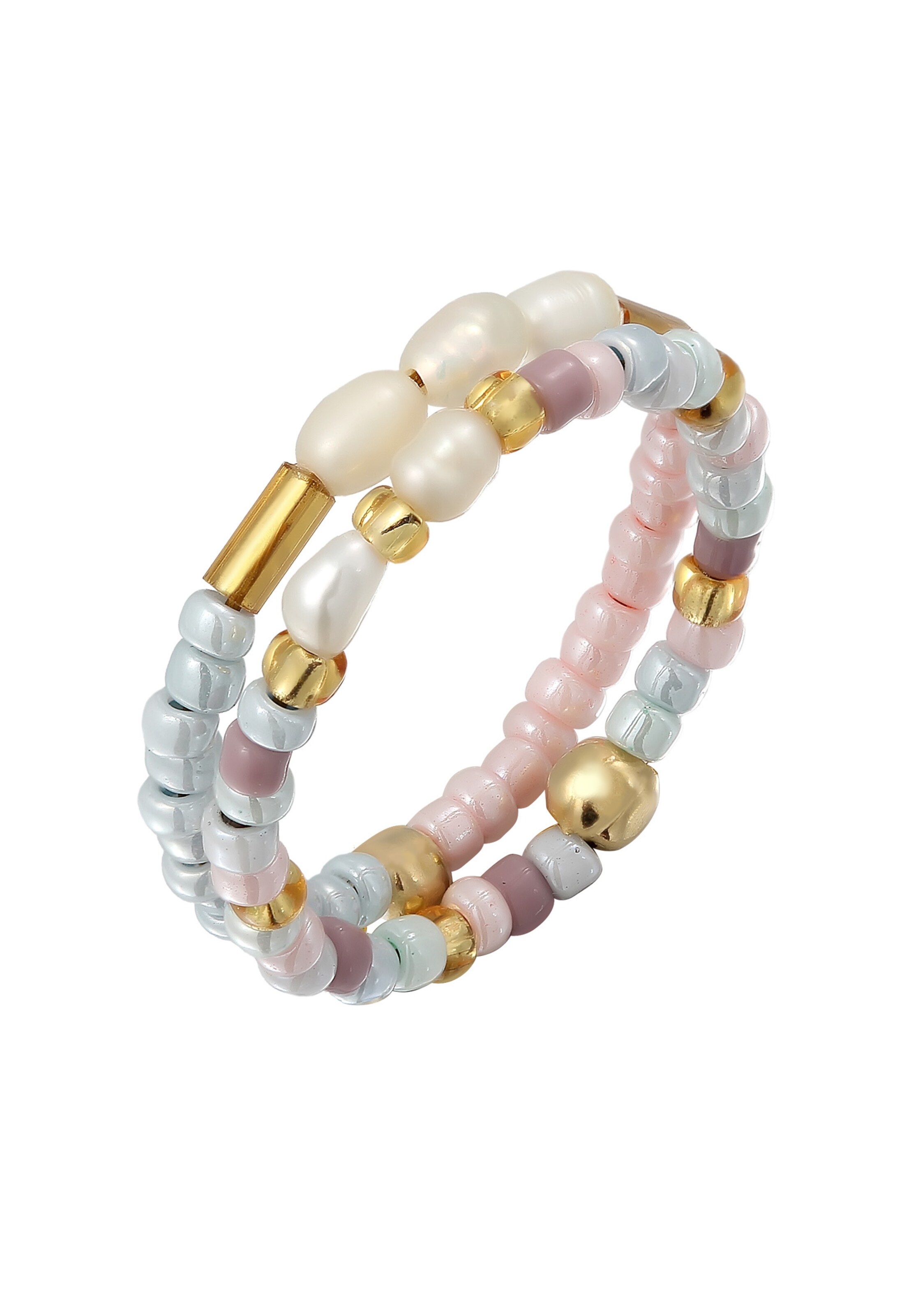 ELLI Ring 'Perlen' in Mixed colors: front