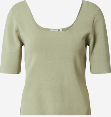 s.Oliver BLACK LABEL Sweater in Green: front