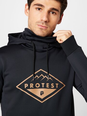 PROTEST Athletic Sweatshirt 'ISSYK' in Black