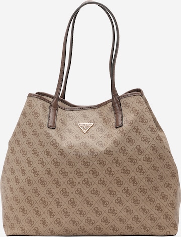 GUESS Torba shopper 'Victtoria' w kolorze brązowy: przód