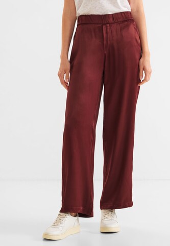 STREET ONE Wide leg Broek in Rood: voorkant