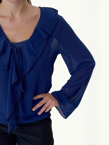 TEESHOPPEN Blouse ' Alba ' in Blue