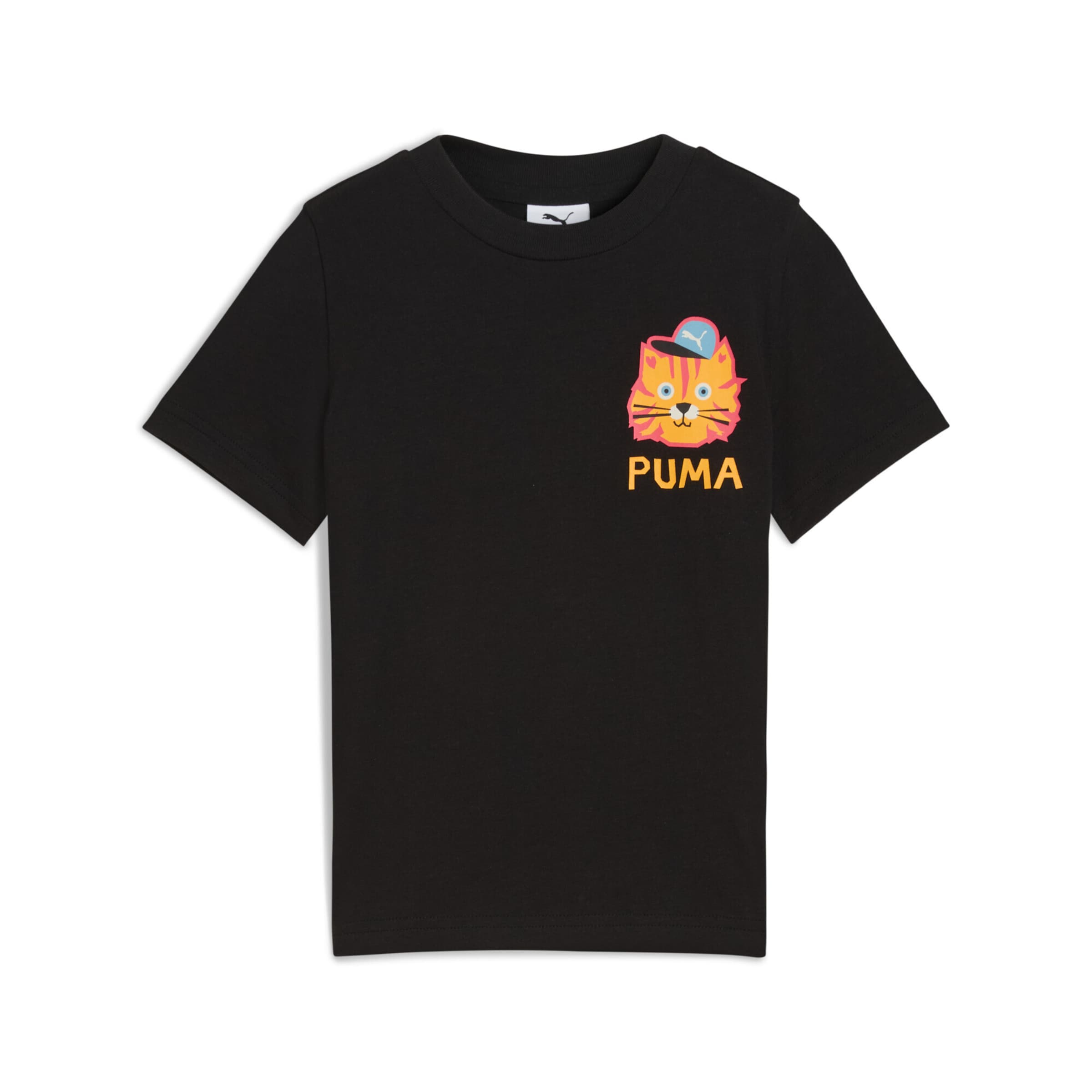 PUMA Shirt 'Moody Cat' in Black: front