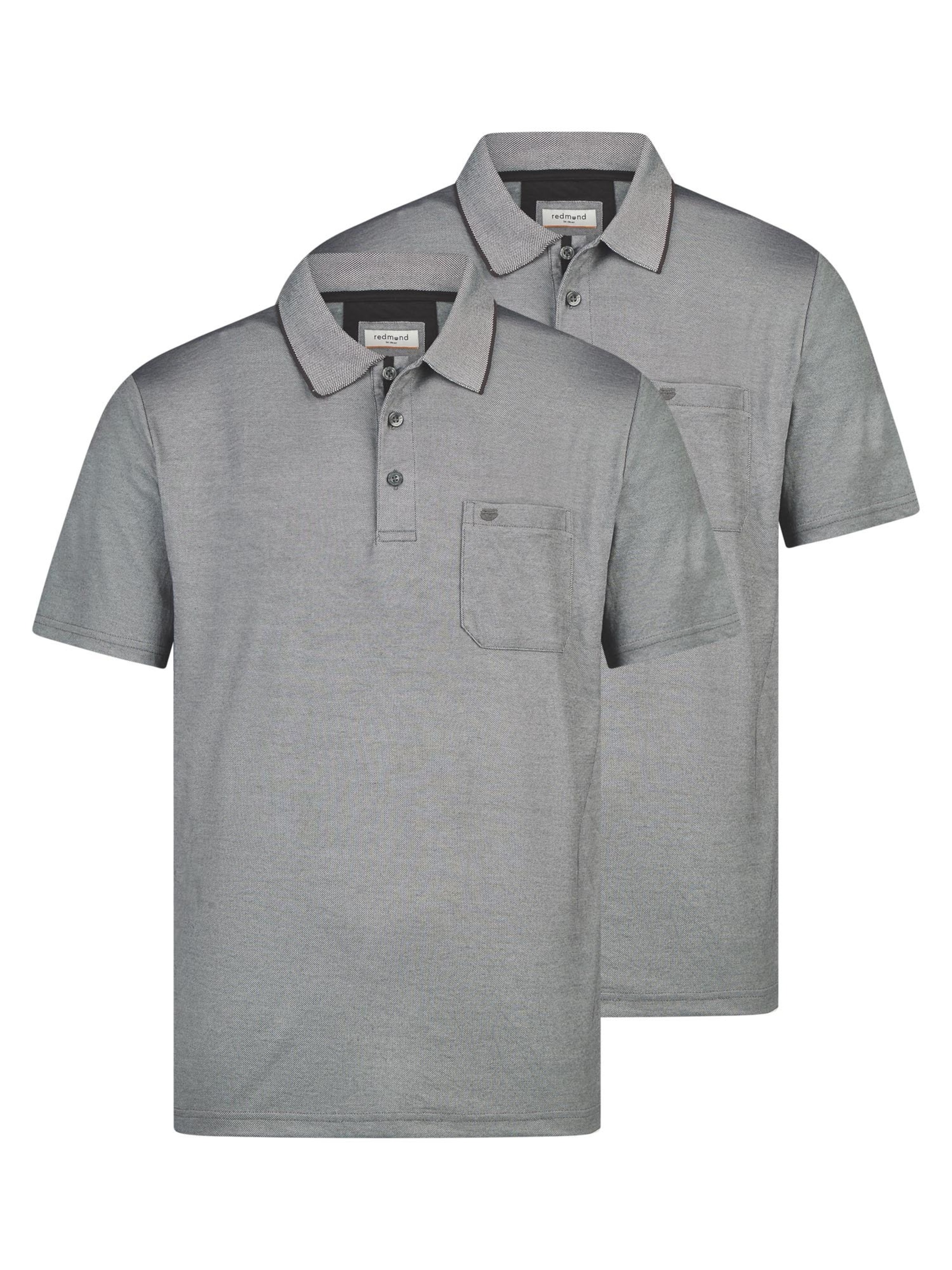redmond Shirt 'Basic'‌‌‌‌‌‌‌‌‌‌ in Grau: Vorderseite