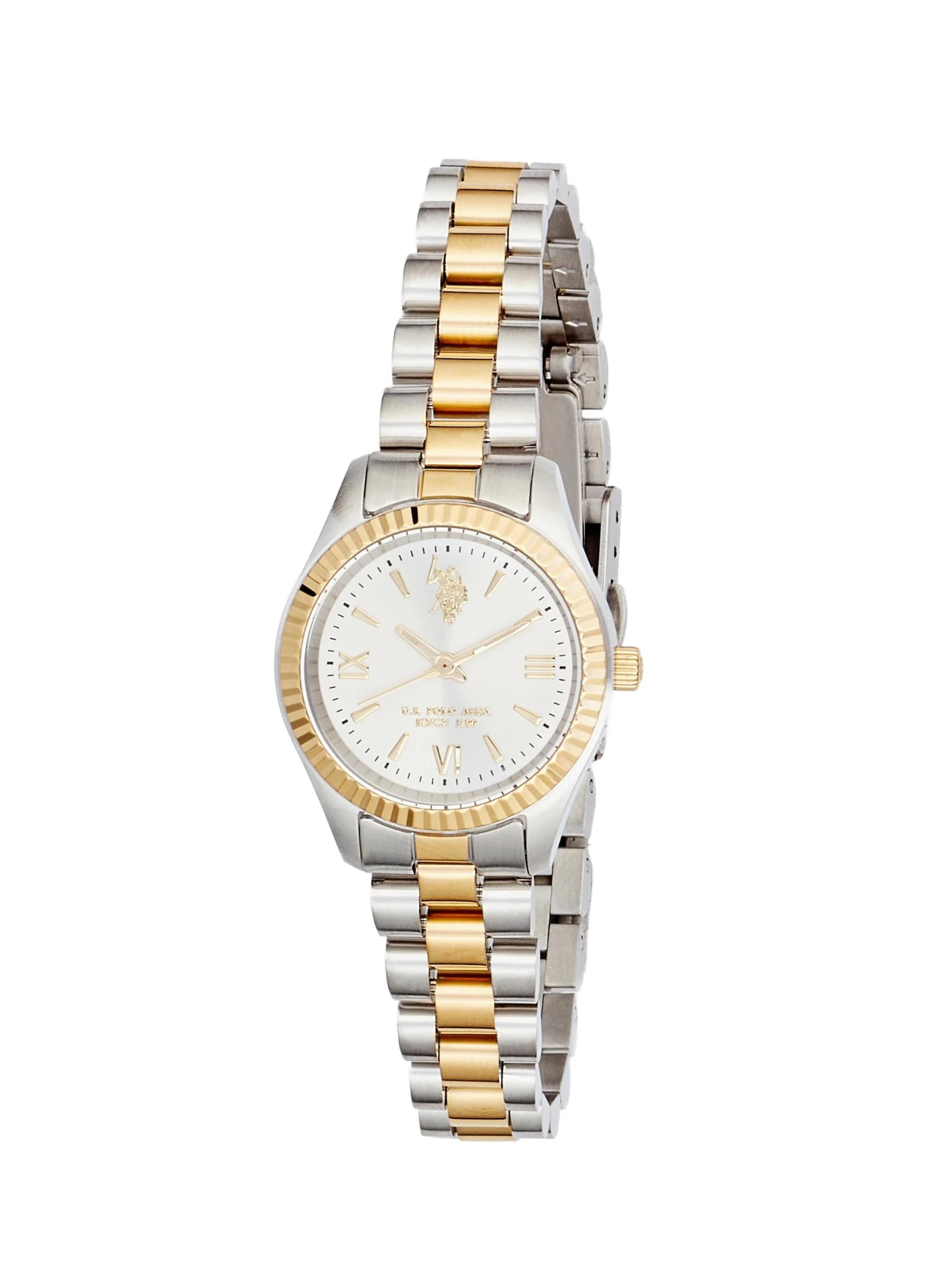 U.S. POLO ASSN. Analog Watch 'Charlotte' in White: front