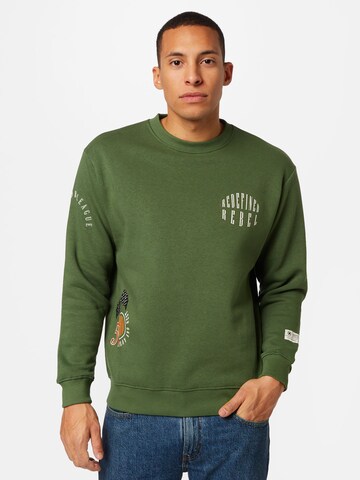 Redefined Rebel - Sweatshirt 'Younes' em verde: frente