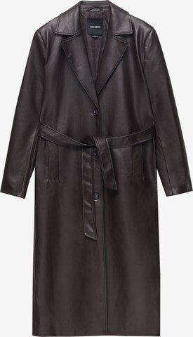 Pull&Bear Between-Seasons Coat in Brown: front