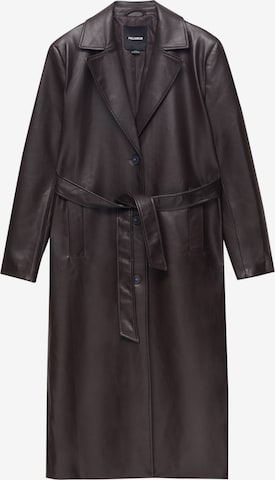 Pull&Bear Between-seasons coat in Brown: front