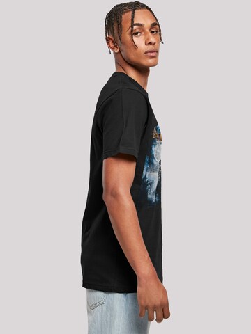 F4NT4STIC Shirt 'DC Comics Superhelden Batman Arkham Asylum Pale Moonlight' in Black