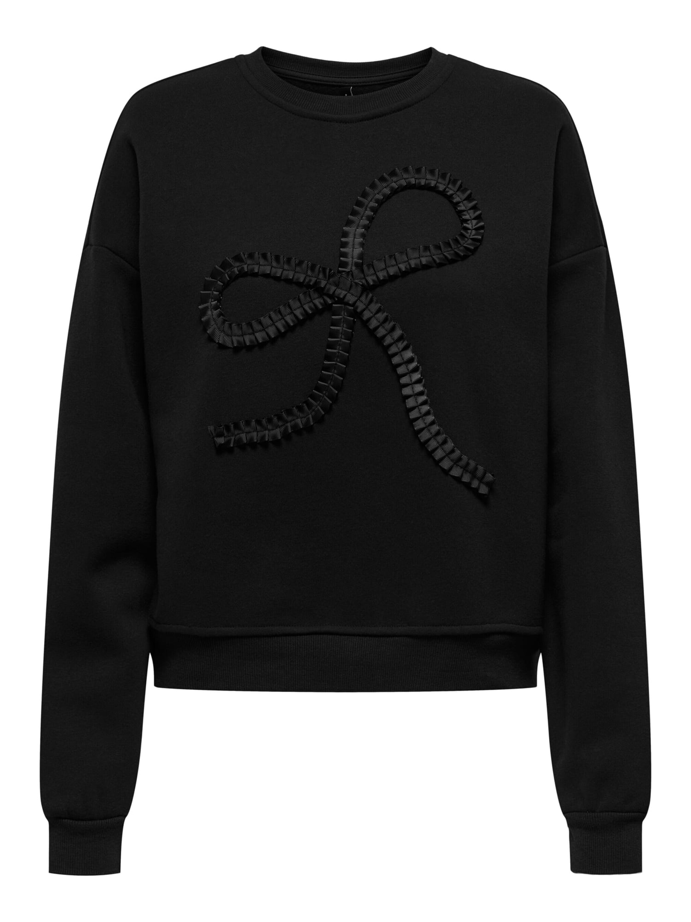 ONLY Sweatshirt 'Elisanna' in Black: front