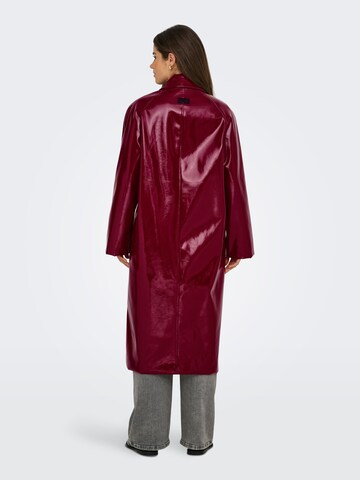 Manteau mi-saison 'ONLJoy' ONLY en rouge