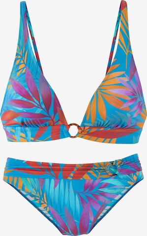 LASCANA Triangle Bikini in Blue: front