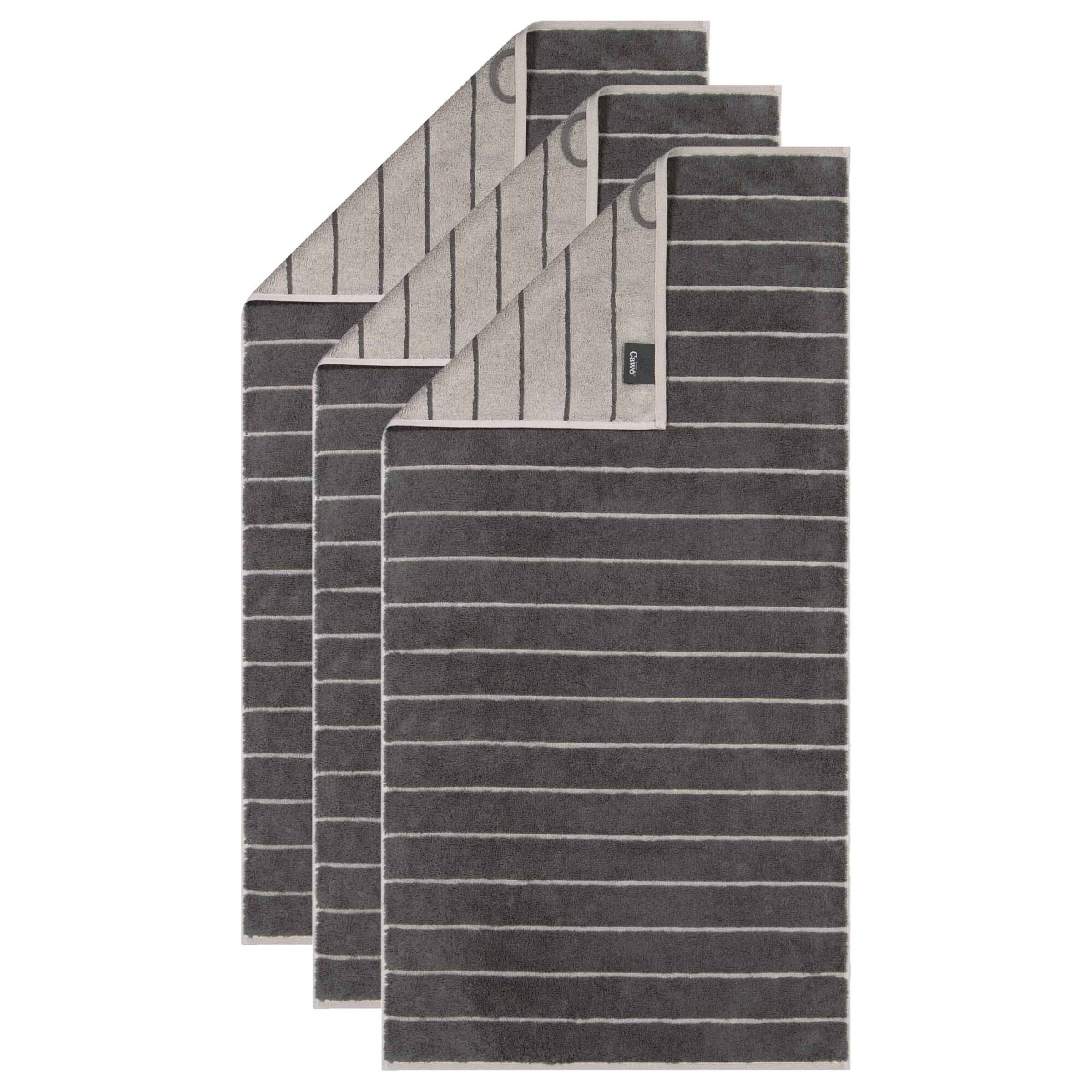 Asciugamano di Cawö in grigio: frontale