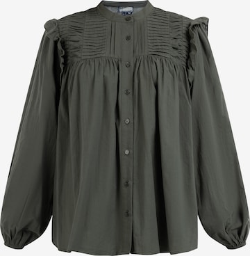DreiMaster Vintage Blouse in Green: front
