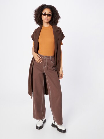 KnowledgeCotton Apparel Shirt 'CANNA' in Brown