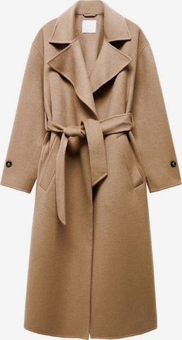 MANGO Between-Seasons Coat 'Verdi' in Brown: front