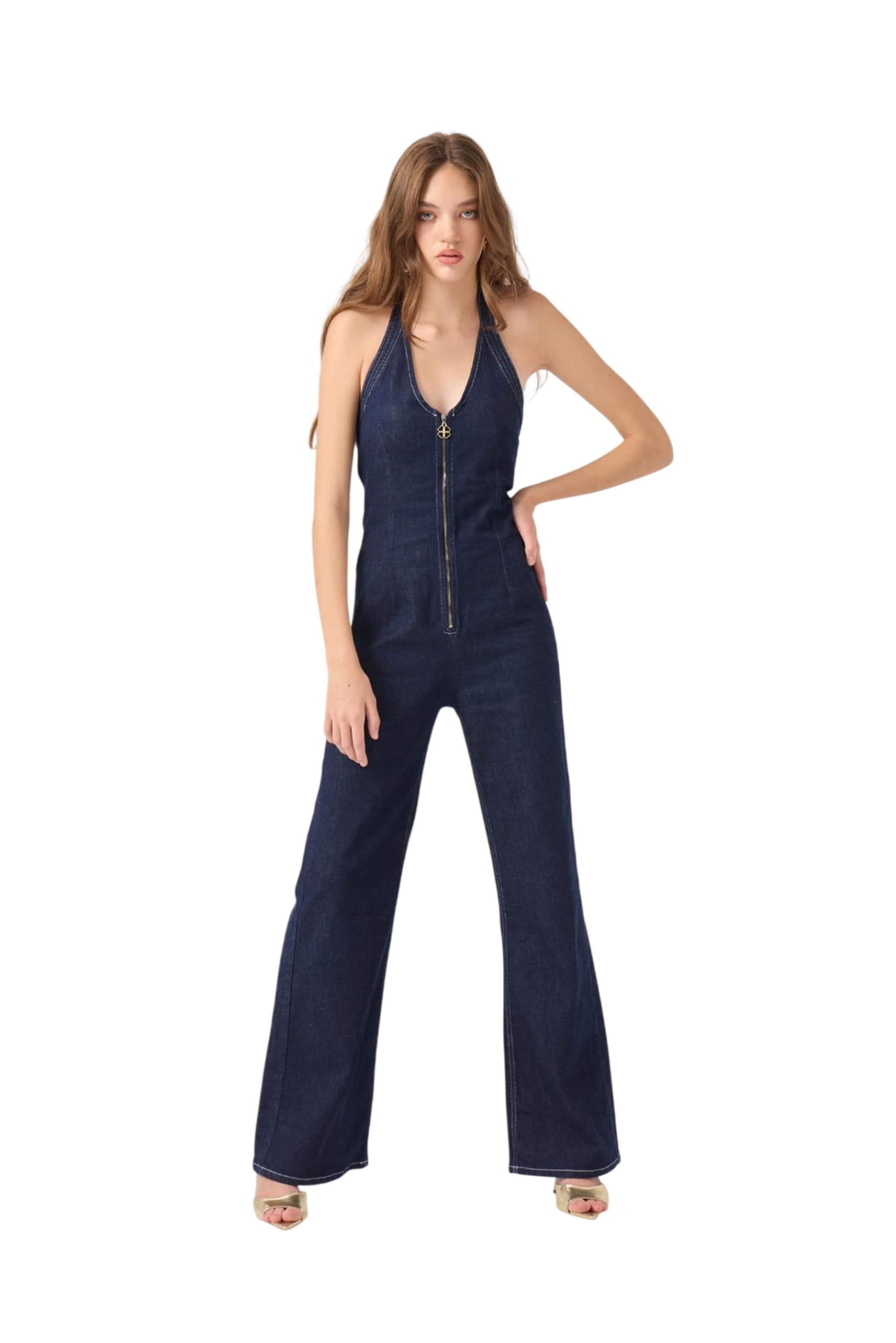 HOLLY LOLLY Jumpsuit in Blau: Vorderseite