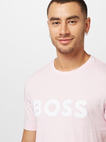 BOSS T-Shirt 'Tiburt' in Pink