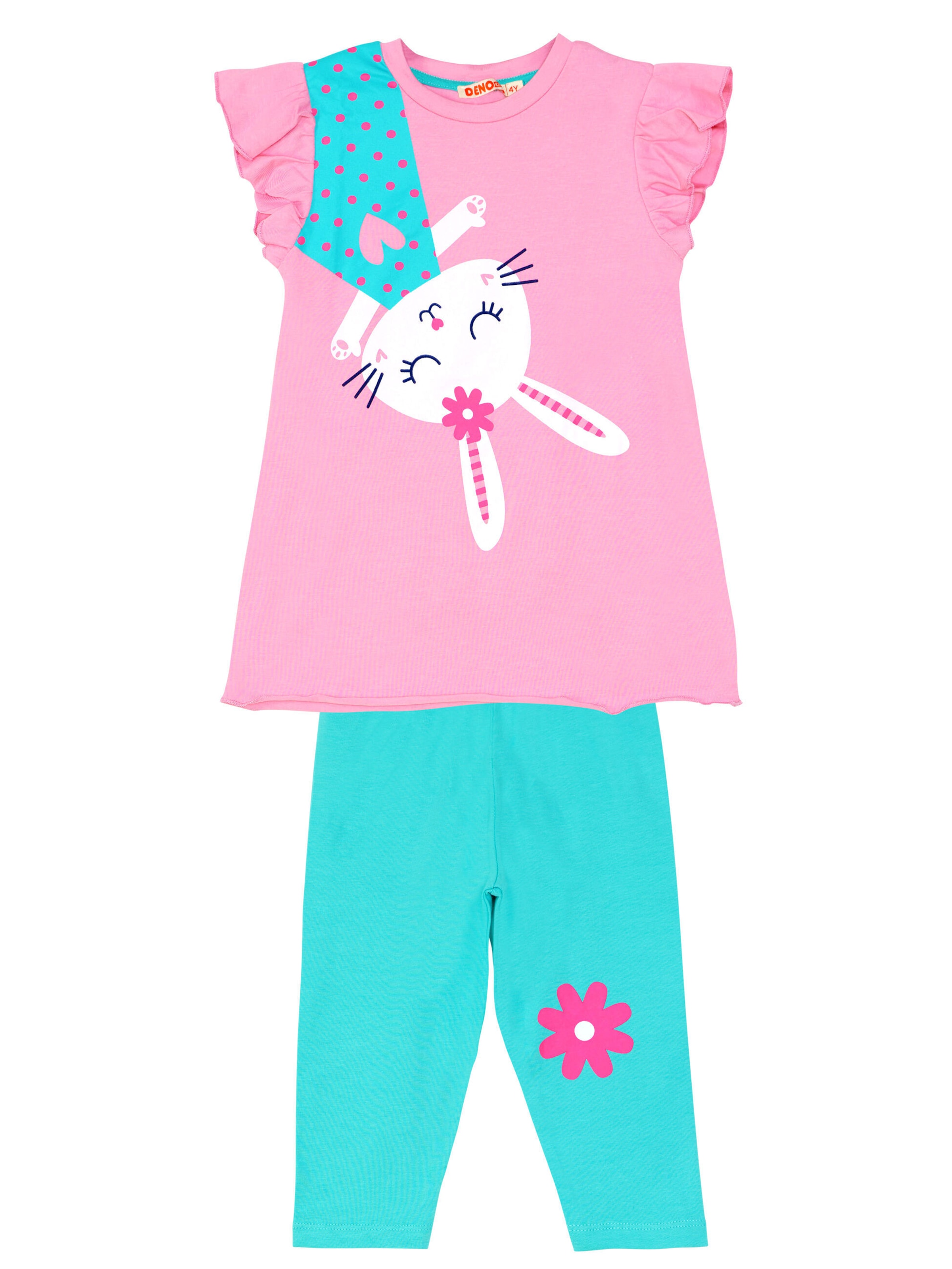 Denokids Set 'BUNNY' in Pink: Vorderseite