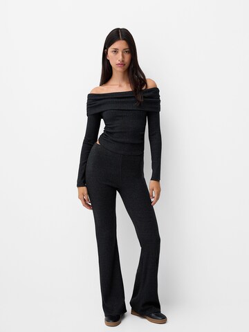 évasé Pantalon Bershka en gris