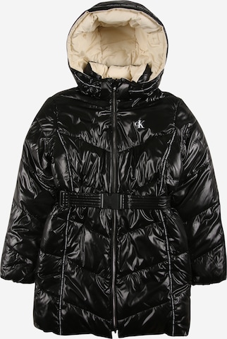 Calvin Klein Jeans Winter Jacket in Beige: front