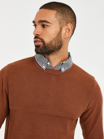 Threadbare Sweater 'Andy' in Brown