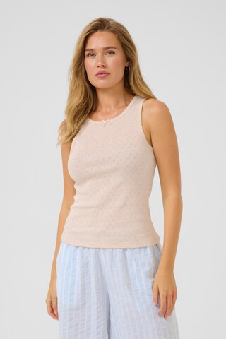 Kaffe - Top 'KAElia' en beige: frente