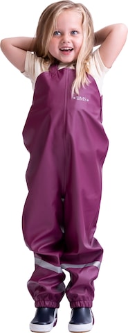 BMS Outdoorhose 'Matschhose' in Lila: Vorderseite