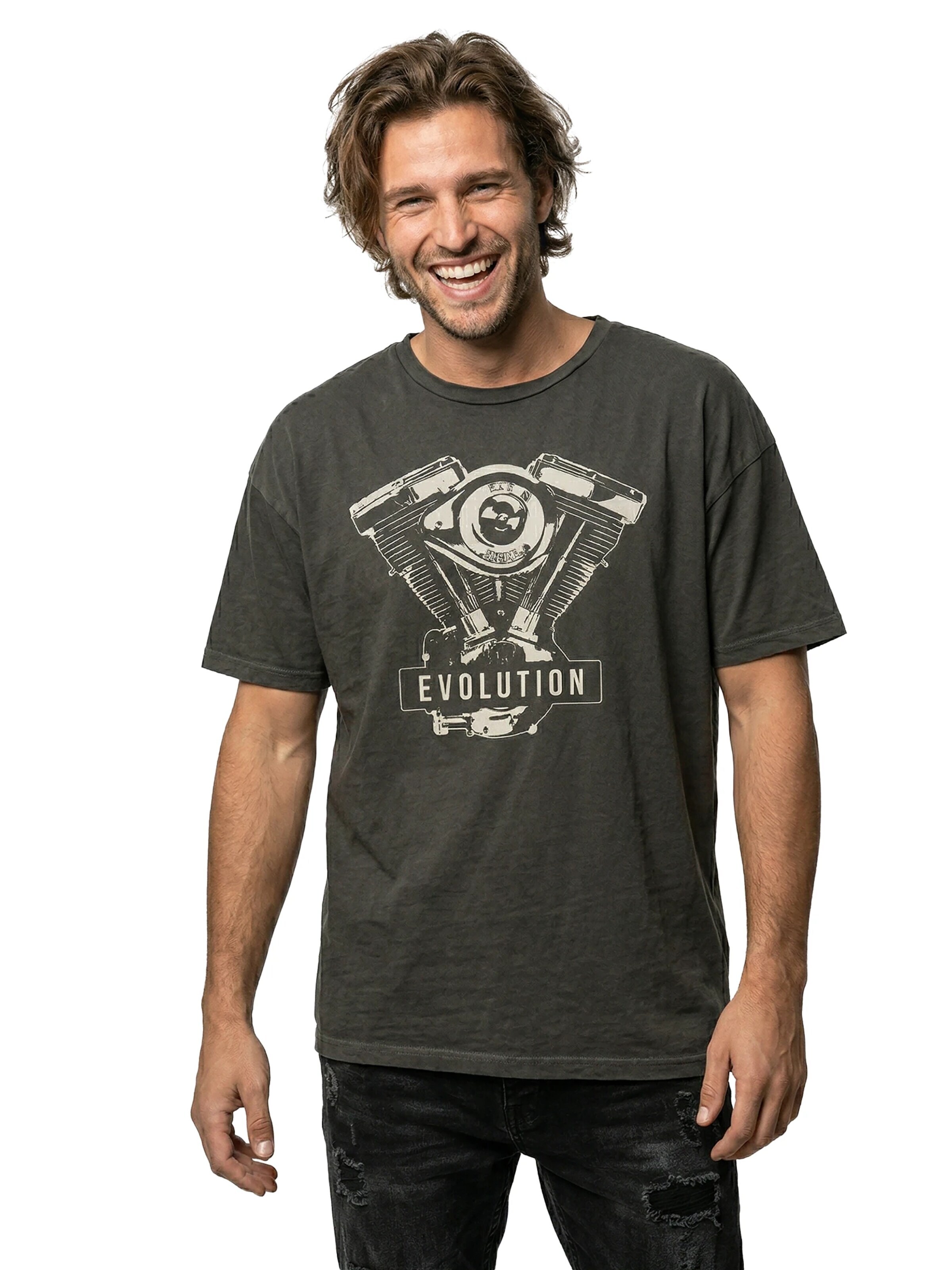MAKAYA Shirt 'EVO Motor' in Black